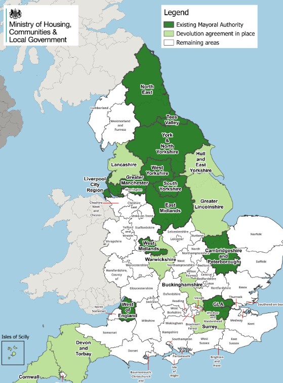 Mayors in the UK Jan 2025